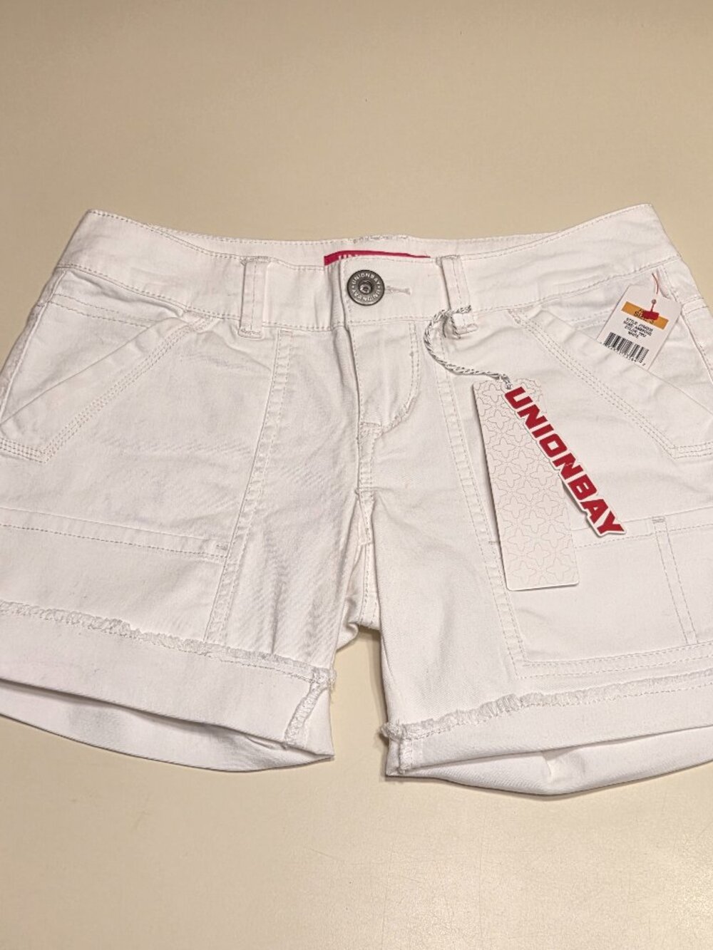 Union Bay White Juniors Shorts